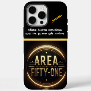 Mysterious Lights Hovering Over Area 51 at Night iPhone 16 Pro Max Case