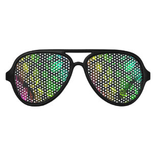 Mysterious lines aviator sunglasses