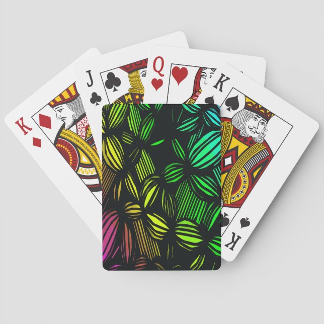 Mysterious lines playing cards (Back)