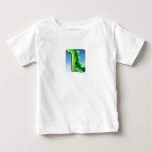 MYSTERIOUS LONG NECK DINOSAUR by Jeff Willis Art Baby T-Shirt