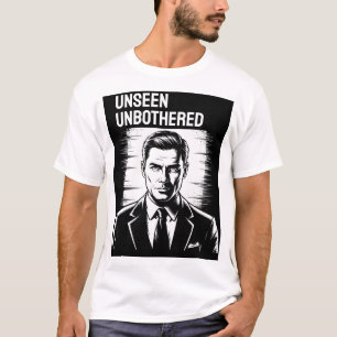 Mysterious Man in Suit Noir Style Poster T-Shirt