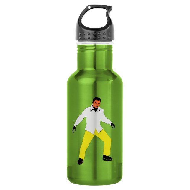 Mysterious man look 532 ml water bottle (Front)