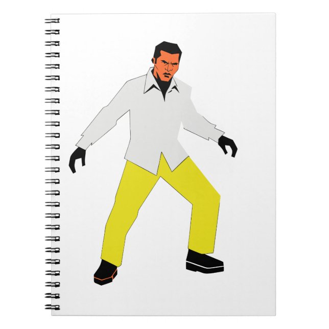 Mysterious man look notebook (Front)