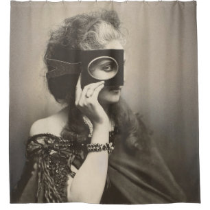 Mysterious Masked Lady Countess Castiglione Shower Curtain