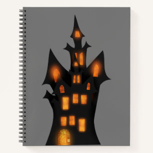 Mysterious Memoirs: Halloween Custom 8.5" x 11" Notebook