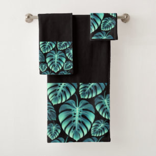 Mysterious Monstera Bath Towel Set