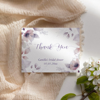 Mysterious Moon Garden Bridal Shower Thank You Card