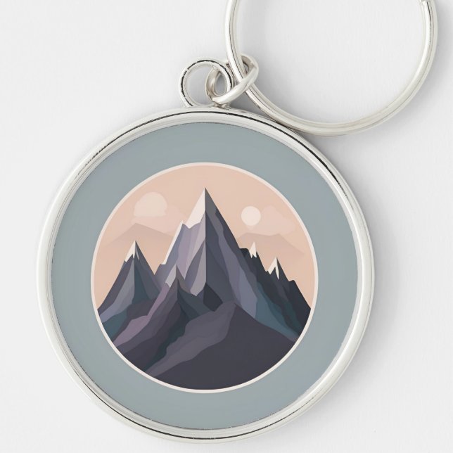 Mysterious Mountains Key Ring (Front)