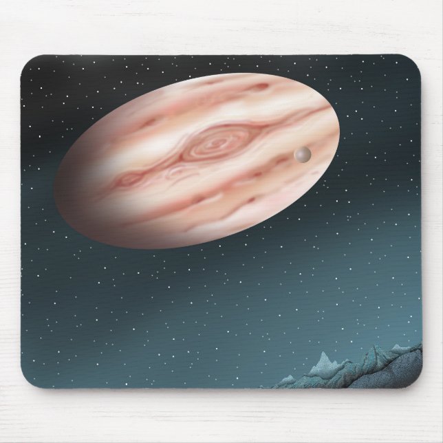 Mysterious night when giant stars are visible. mouse pad (Front)