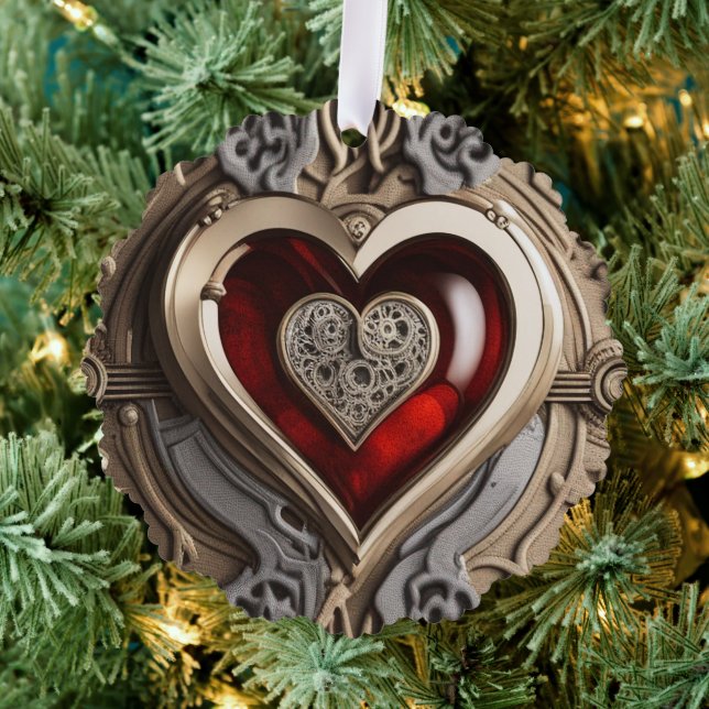 Mysterious Ornament with a red heart   (Insitu (Tree))