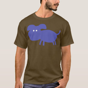 Mysterious Periwinkle Blue Chonk Puppy Dog T-Shirt