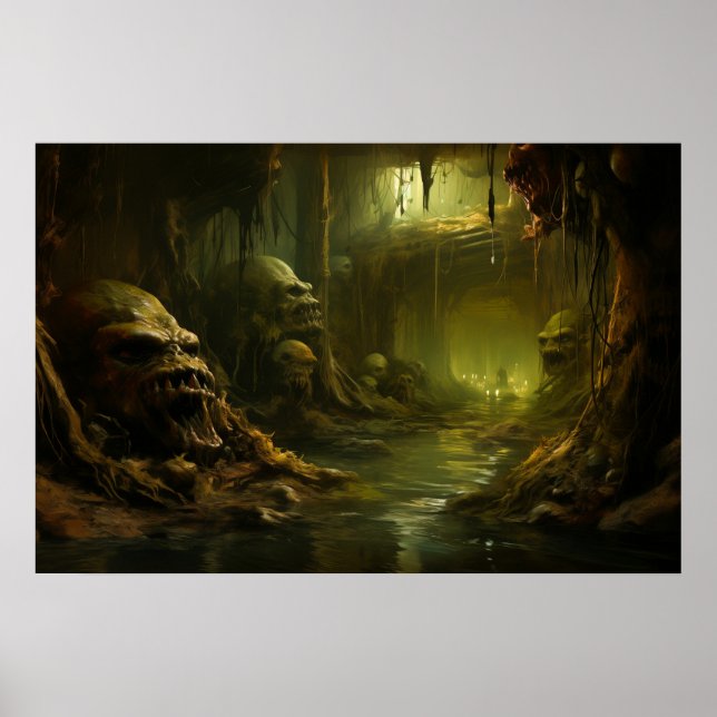 Mysterious Retreat in Monster Swamp Poster (Front)
