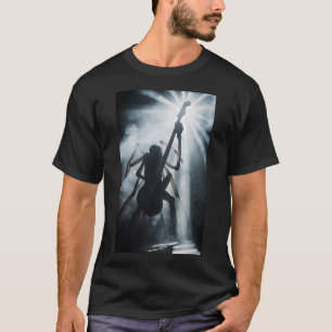 Mysterious Spider Bassist Stage Lights T-Shirt