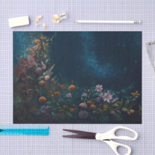 Mysterious Twilight, Moth Floral Companion Tissue Paper