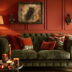 Mysterious Vintage Wise Owl Script Decoupage Print Tissue Paper