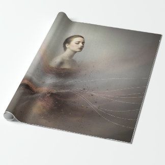 Mysterious Woman Wrapping Paper