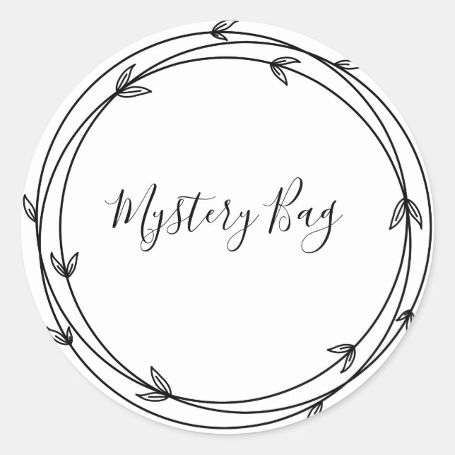 Mystery Bag Surprise Classic Round Sticker (Front)