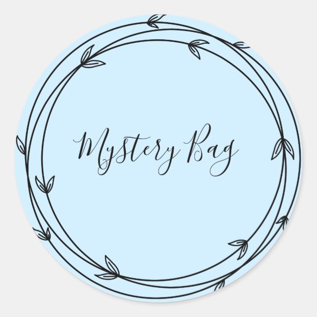 Mystery Bag Surprise Classic Round Sticker (Front)
