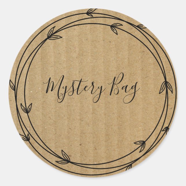 Mystery Bag Surprise Classic Round Sticker (Front)