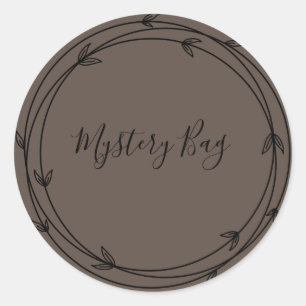 Mystery Bag Surprise Classic Round Sticker