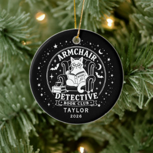Mystery Book Club Personalized Ornament