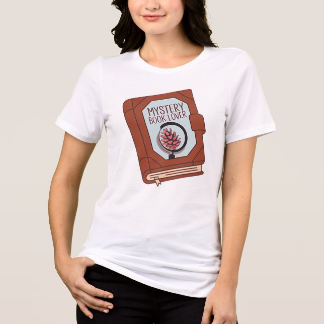 Mystery Book Lover Reader Tri-Blend Shirt (Front)