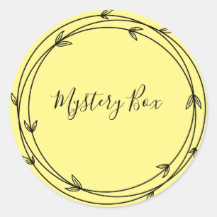Mystery Box Surprise Classic Round Sticker