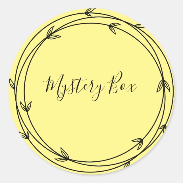 Mystery Box Surprise Classic Round Sticker (Front)