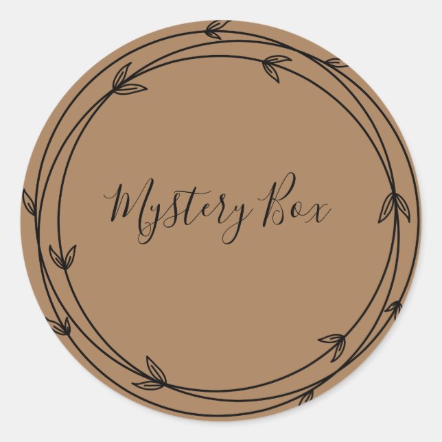 Mystery Box Surprise Classic Round Sticker (Front)