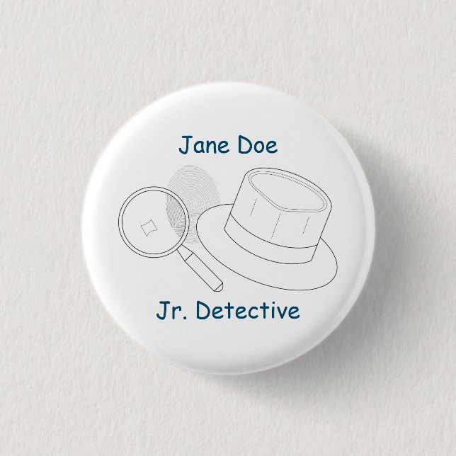 Mystery Crime Solving Evidence Board 3 Cm Round Badge (Front)
