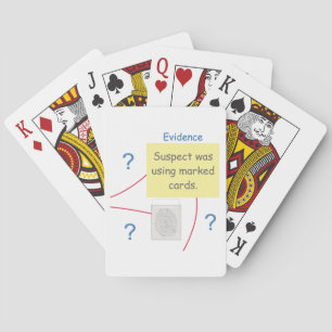 Mystery Crime Solving Evidence Board Playing Cards
