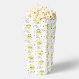 Mystery Crime Solving Evidence Board Popcorn Favour Box