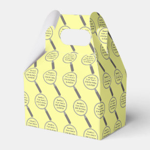 Mystery Crime Solving Evidence Board Popcorn Favour Box