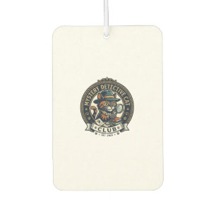 Mystery Detective Cat Cat Graphic Tee Art - Myster Car Air Freshener