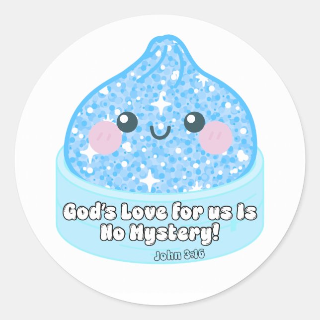 Mystery Dumpling John 3:16 Sticker (Front)