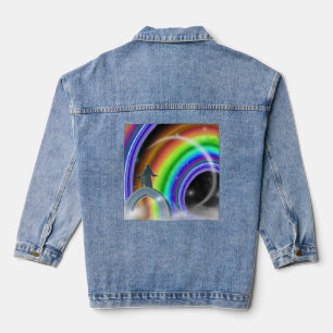 Mystery Figure at the Inter-Dimensional Stargate Denim Jacket