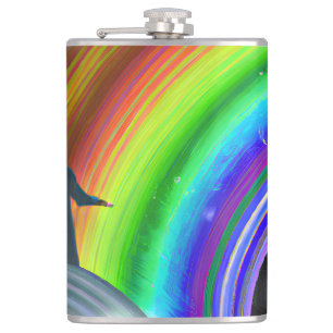 Mystery Figure at the Inter-Dimensional Stargate Hip Flask