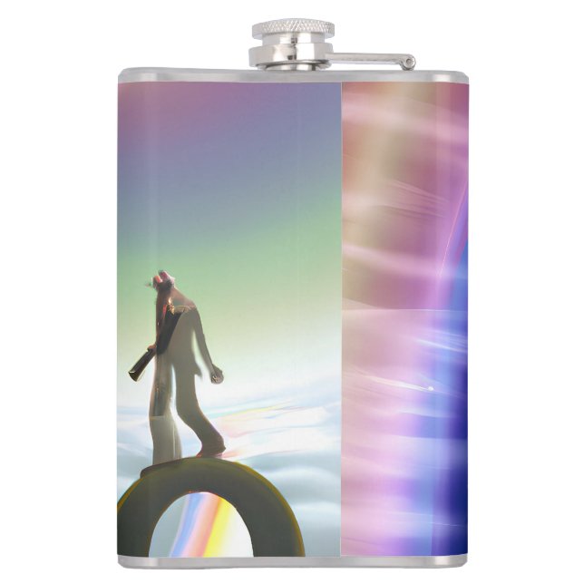 Mystery Figure at the Inter-Dimensional Stargate Hip Flask (Back)