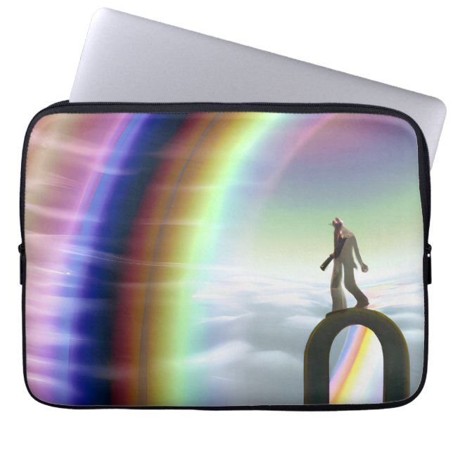 Mystery Figure at the Inter-Dimensional Stargate Laptop Sleeve (Front)