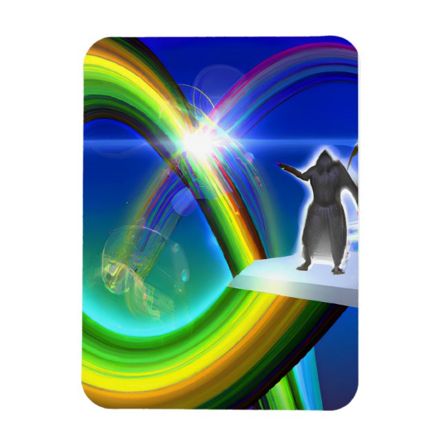 Mystery Figure at the Inter-Dimensional Stargate Magnet (Vertical)
