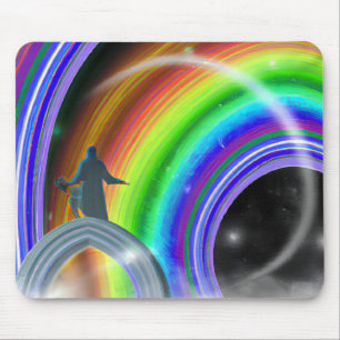 Mystery Figure at the Inter-Dimensional Stargate Mouse Pad