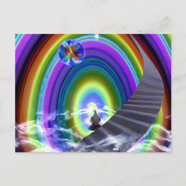 Mystery Figure at the Inter-Dimensional Stargate Postcard (Front)