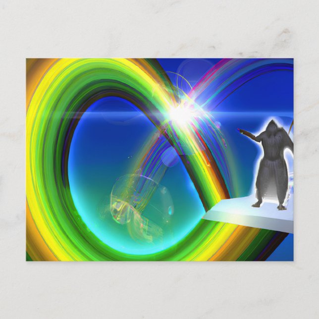 Mystery Figure at the Inter-Dimensional Stargate Postcard (Front)