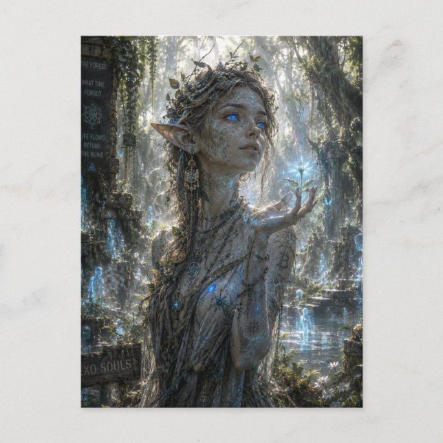 Mystery / Forest Nymph / Ancient Sacred Forest Postcard (Front)