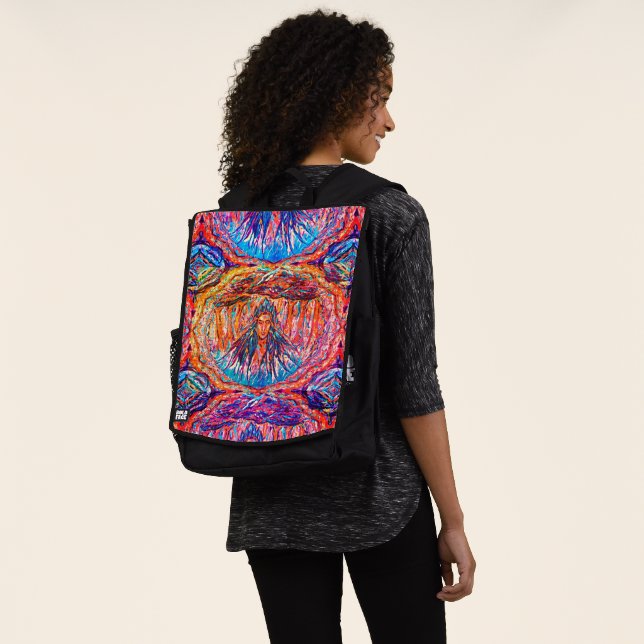 Mystery Goddess Holding the Sky Backpack (Worn)