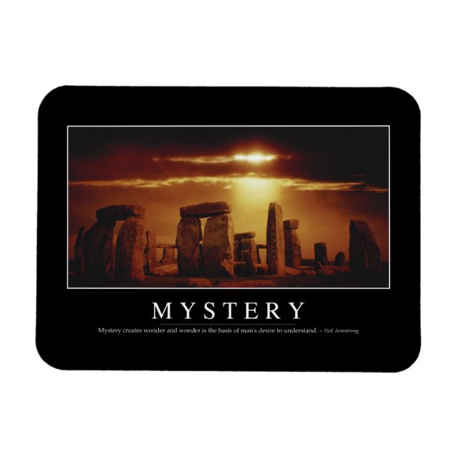 Mystery: Inspirational Quote Magnet (Horizontal)