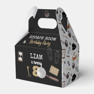 Mystery Kids Secret Agent Spy Detective Birthday Favour Box