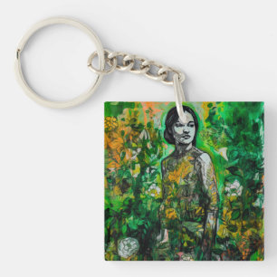 Mystery Lady  Key Ring