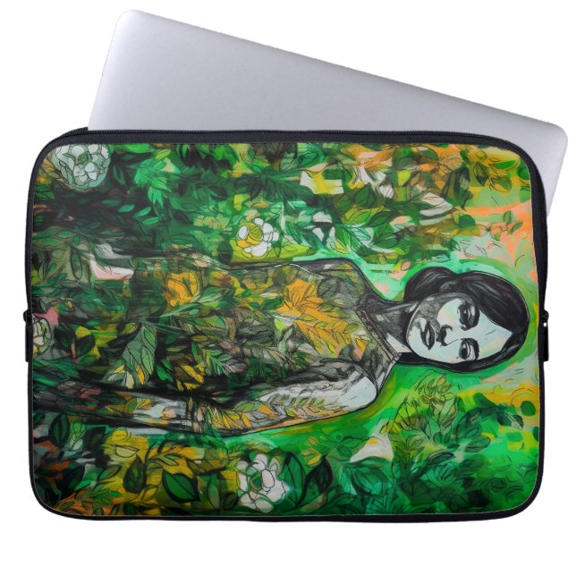 Mystery Lady  Laptop Sleeve (Front)