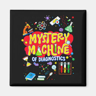 Mystery Machine Of Diagnostics For Men Women Tech Magnet